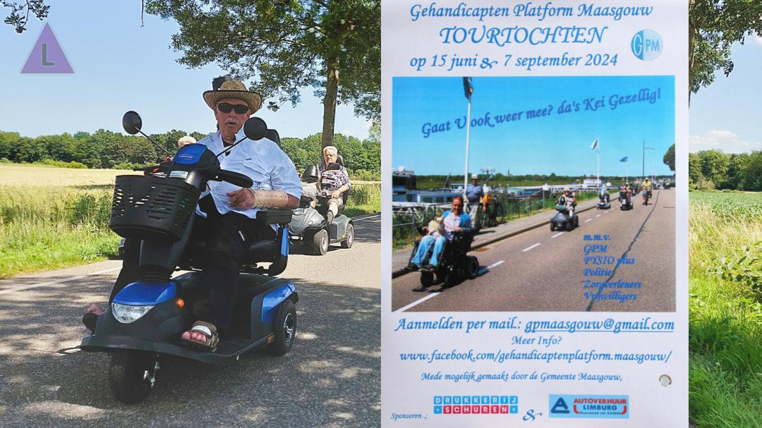 Tourtocht voor scootmobielen en elektrische rolstoelen in Maasgouw 