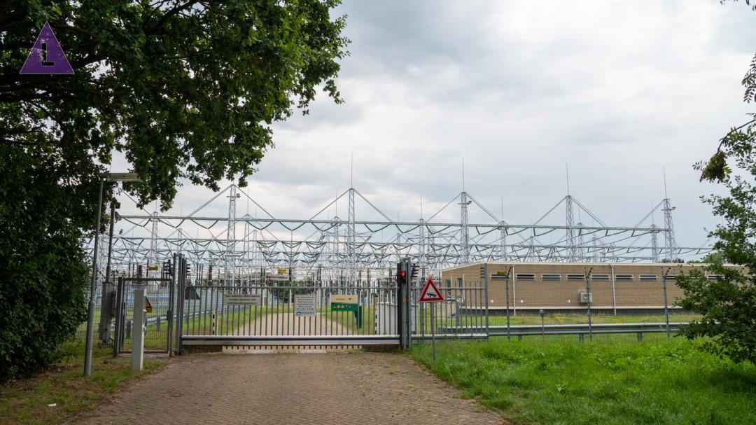 hoogspanningsstation in Maasbracht