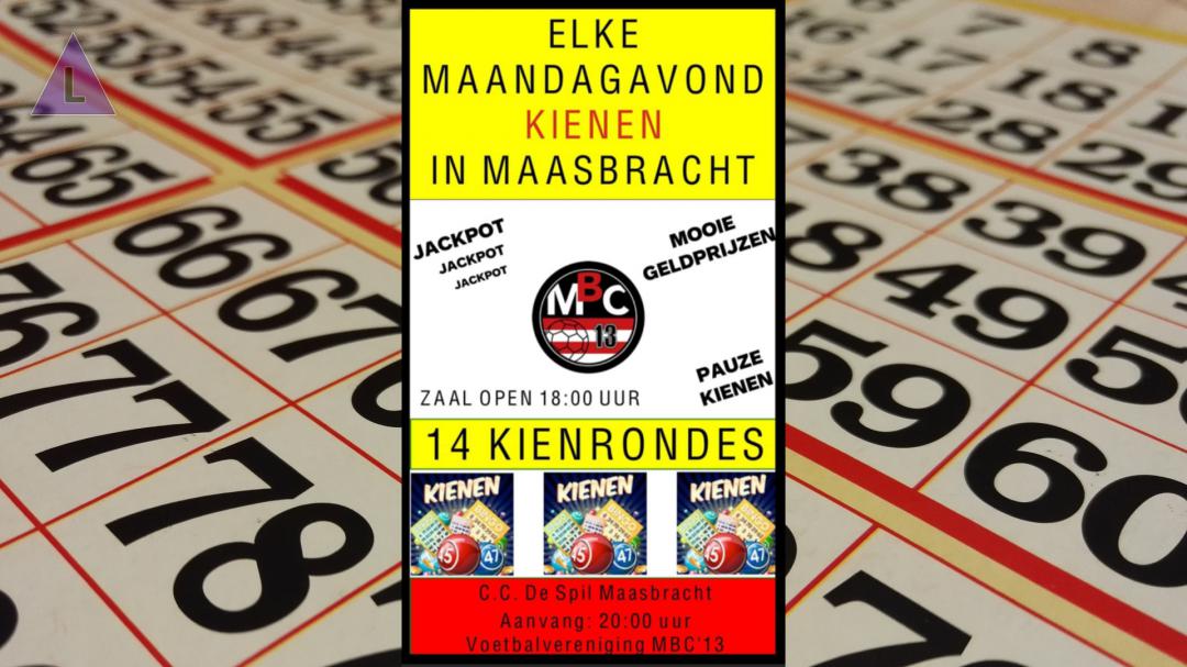 Wekelijkse kienavonden in Maasbracht