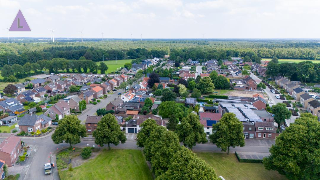 luchtfoto van Heibloem, gemeente Leudal