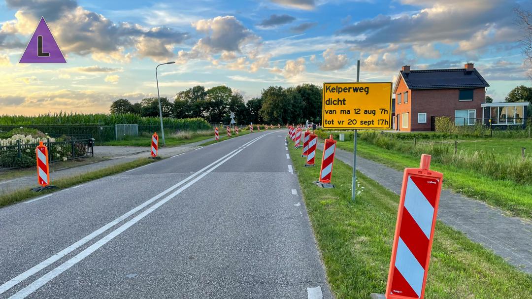 Kelperweg wekenlang dicht vanwege wegwerkzaamheden